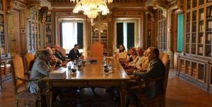 Visita do Príncipe da Roménia à sede nacional